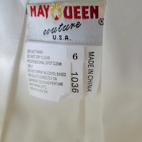 NWT Size 6  Ivory Wedding dress. Chiffon shawl and straps included. - Picture 6 of 8